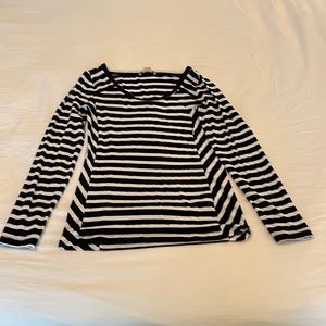 Banana Republic Navy and White Shirt